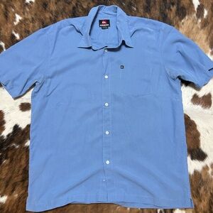 Quiksilver Blue Button Down Shirt